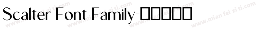 Scalter Font Family字体转换